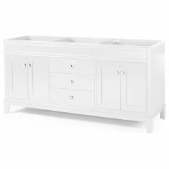 Best reviews of 😍 GDFStudio Gina Contemporary 72" Wood Bathroom Vanity, Counter Top Not Included, White 🥰