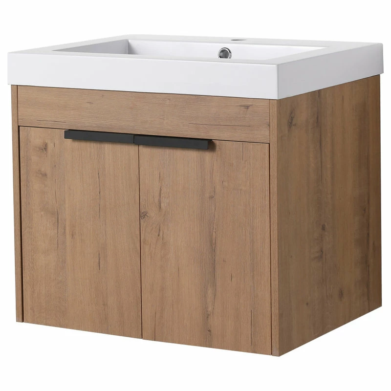 Top 10 ๐ BNK Wall Mounted Bathroom Vanity, Resin Basin, KD Packing, Imitative Oak, 24" โจ - Image 5