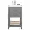 Best reviews of 🔔 Design Element Cara 20" Single Sink Vanity, Gray 😍