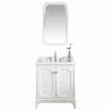 Cheap ✨ Water Creation 30" Wide Pure White Single Sink Quartz Carrara Bathroom Vanity 😉