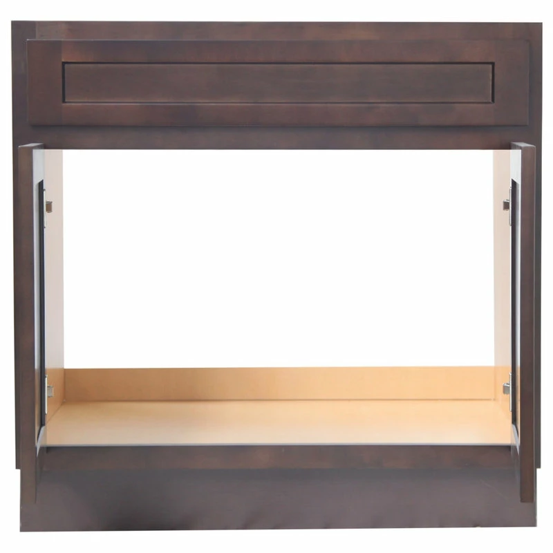 Cheap ๐ Vanity Art LLC 33" Vanity Cabinet Brown, Knockdown, Brown ๐ - Image 3