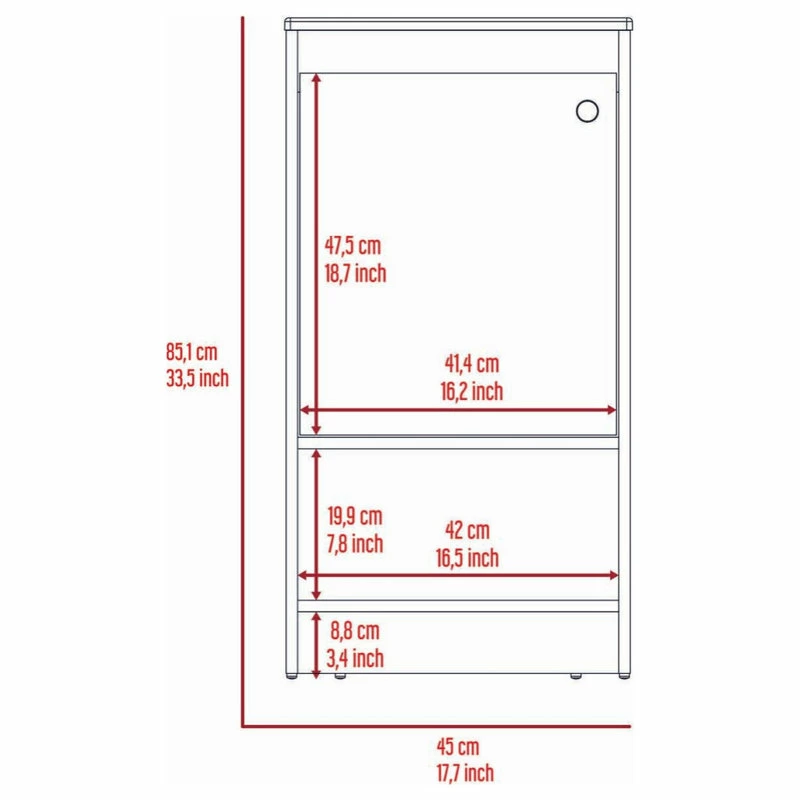 Cheapest ๐ FM FURNITURE Chariot Free Standing Vanity Cabinet, White ๐ฏ - Image 6
