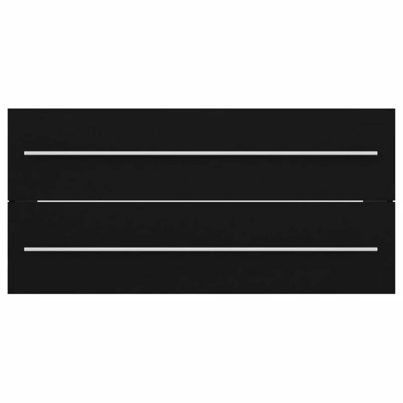 Best deal ⭐ Vida XL LLC VidaXL Bathroom Furniture Set 2 Piece Black Engineered Wood Storage Cabinet 😉 - Image 10