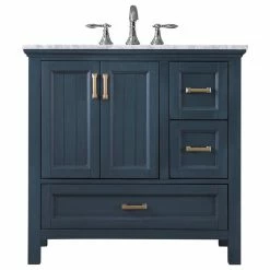 Hot Sale 💯 Altair Isla Single Bathroom Vanity Set, Classic Blue, 36", Without Mirror 🛒