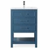 Top 10 🥰 Tennant Brand 24" Aruzza Small Slim Teal Bathroom Vanity 🔥