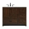 New ⭐ Elegant Furniture & Lighting 19" Farmhouse Expresso-Light Bathroom Vanity 🛒