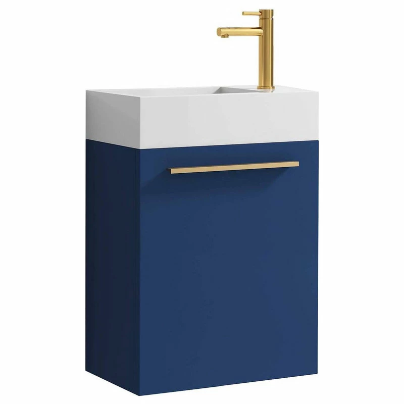 Best Pirce โ๏ธ Blossom US Colmar 18" Vanity Base Only, Navy Blue, Navy Blue, 18x33 ๐