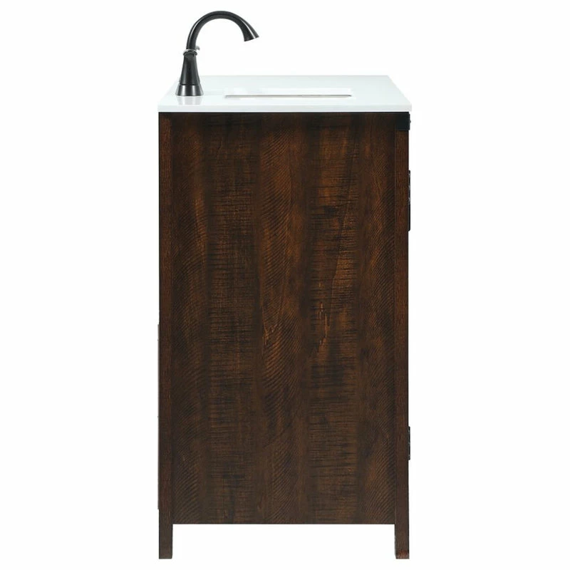 Cheapest ๐ Elegant Furniture & Lighting 19" Farmhouse Expresso-Light Bathroom Vanity ๐ฅ - Image 15