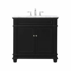 Best reviews of 🧨 Elegant Furniture & Lighting 21.5" Transitional Black-Light Bathroom Vanity 👏