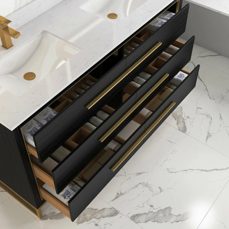 Promo ๐ Alma Vanities Alma Barsalona Free Standing Bathroom Vanity Dawn Grey , Golden Brass Hardware, ๐ - Image 5