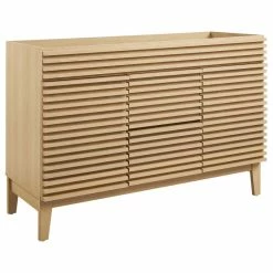 Cheap 🔥 LexMod Render 48" Double Bathroom Vanity Cabinet, Oak 🎉