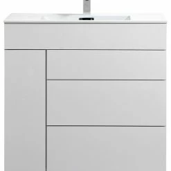 Cheap 🎉 KUBEBATH Milano 36" Modern Bathroom Vanity, Gloss White ⭐