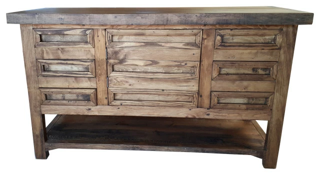 Cheap โ Wicox Wilcox Reclaimed Wood Rustic Bathroom Vanity, 60 X 22 X 36 ๐