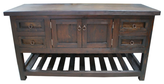 Top 10 🤩 RusticManHomeDecor Belmont Reclaimed Wood Rustic Bathroom Vanity, 60"x20"x32" 🛒