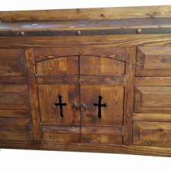 Buy 😍 RusticManHomeDecor Rustic Reclaimed Wood Templar Crusaders Bathroom Vanity, 60"x20"x32" 🌟